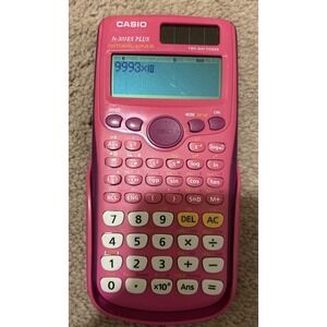 Casio fx-300ES Plus Pink Scientific Calculator Solar Back To School Math